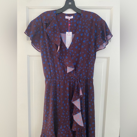 Parker Leopard Print Flare Cross Front Dress - Picture 5 of 5